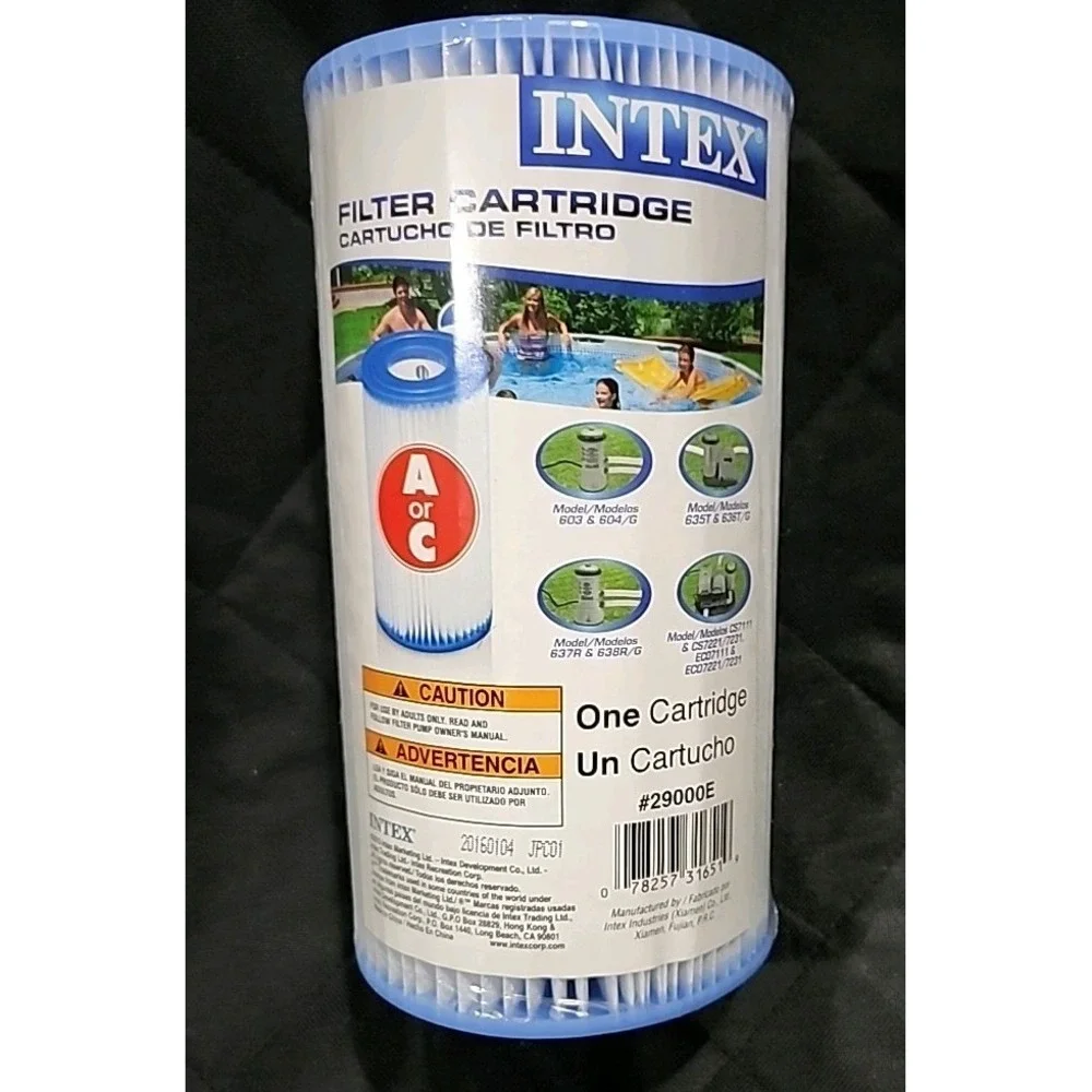 INTEX Pool Filter Cartridge A or C #29000E Sealed